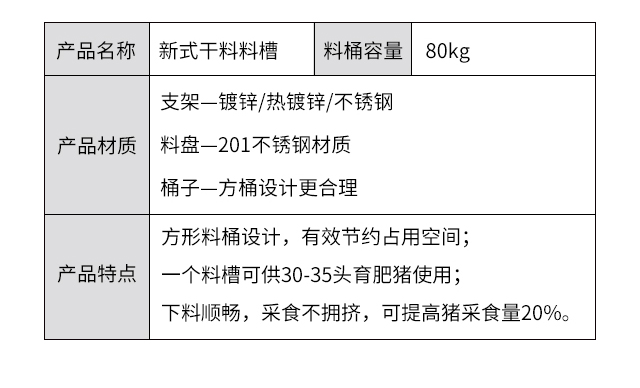 方桶料槽,干濕料槽,豬用料槽,自動(dòng)料槽